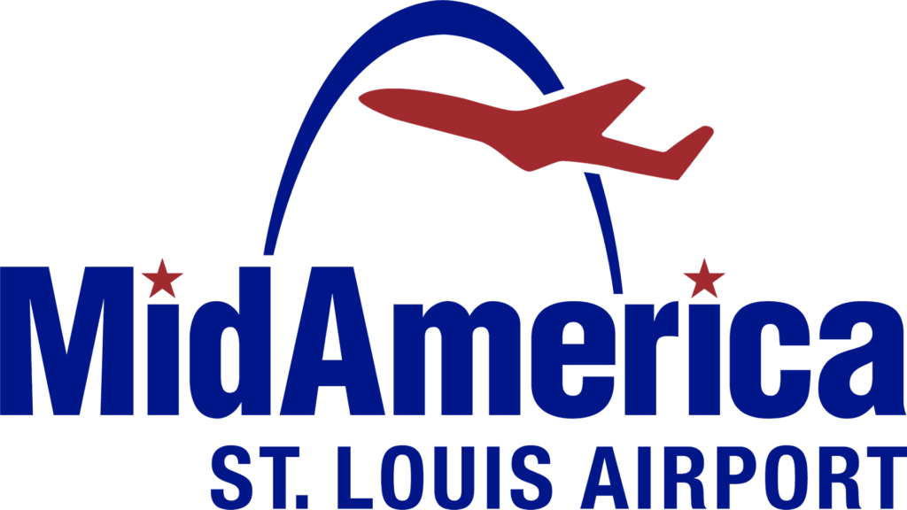 MidAmerica St. Louis Airport Logo Blue